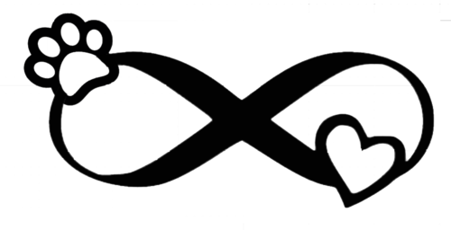 Infinity Paw Heart - Metal Wall Art
