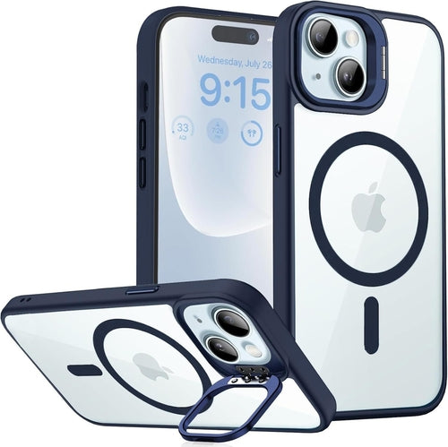 Clear Kickstand MagSafe Case for iPhone 15